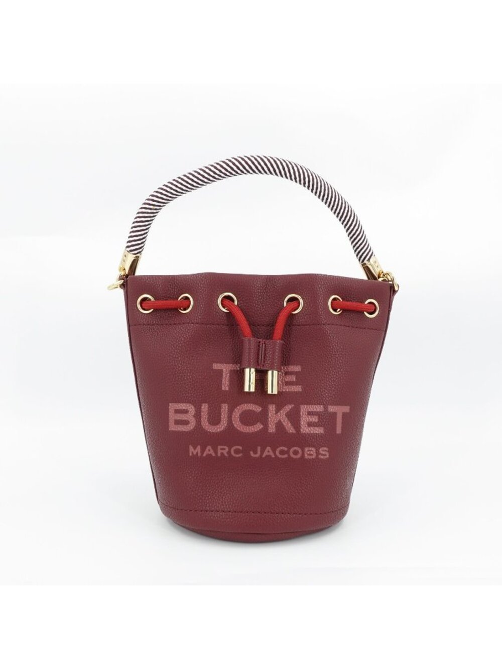 Marc Jacobs Women's The Bucket Leather Bucket Crossbody Bag Burgundy Red OS